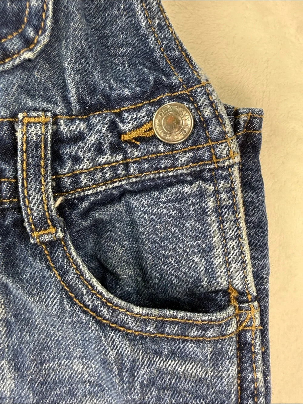 Old Navy Workwear Denim Carpenter Overalls Baby 18-24M